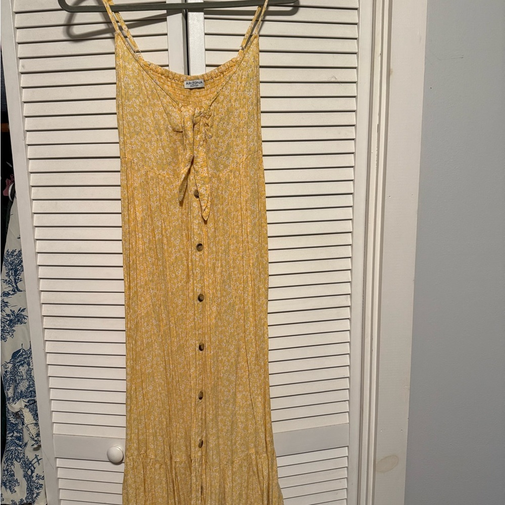 Arizona Jean Company Yellow Floral Maxi Dress